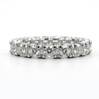 Endless Vow — Full Eternity Moissanite Ring in Sterling Silver