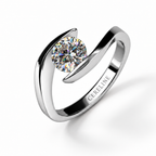 Brilliance in Every Turn — 1ct GRA Certified Moissanite Ring in Sterling Silver