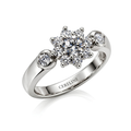 The Bloom — Eight-Petal Moissanite Flower Moissanite Ring