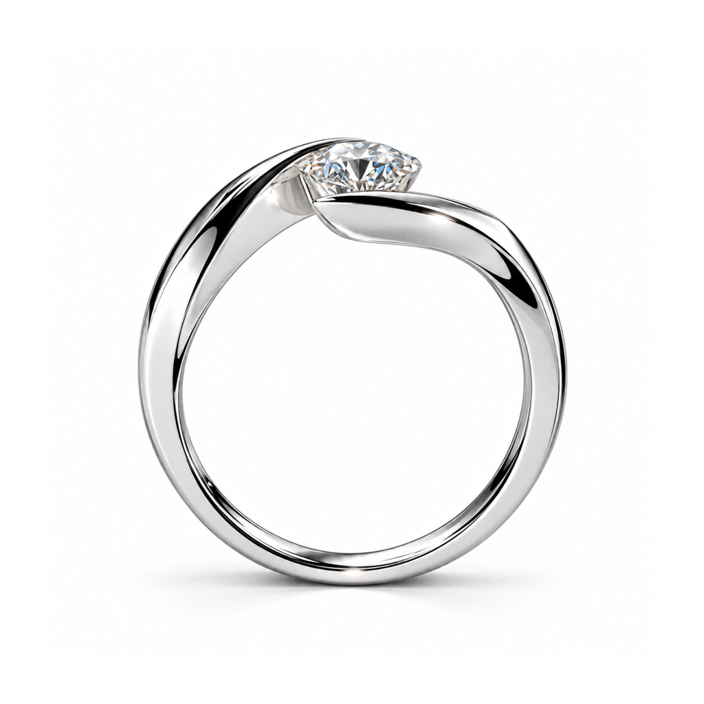 Brilliance in Every Turn — 1ct GRA Certified Moissanite Ring in Sterling Silver
