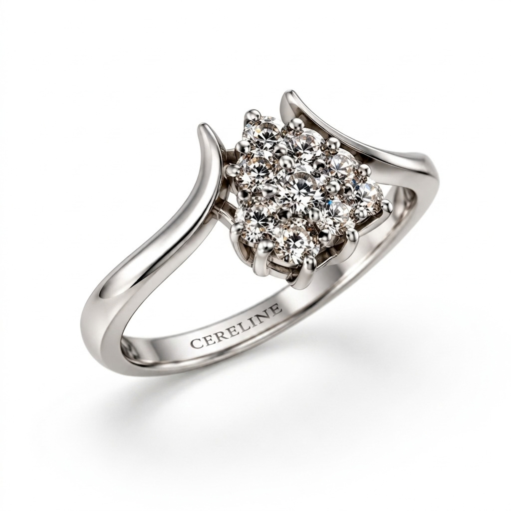 The Grape — Seven-Stone Moissanite Cluster Ring