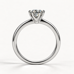 Eternal Light — 1ct GRA Certified Mozonite Ring in Sterling Silver